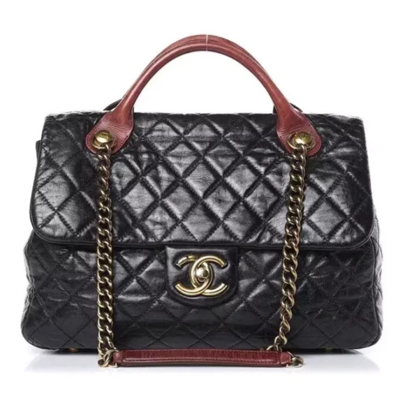 Chanel Paris-Edinburgh Large Castle Rock Shoulder Bag 2013 Karl Lagerfeld - Picture 1 of 16